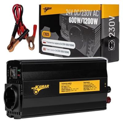 Omvormer vrachtwagen 24 volt – 600W continu / 1200W piek
