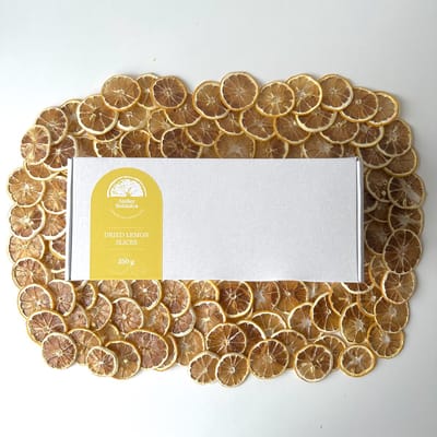 Gedroogde citroenschijfjes 250g – cocktail garnering – 100% natuurlijk – voordeelverpakking