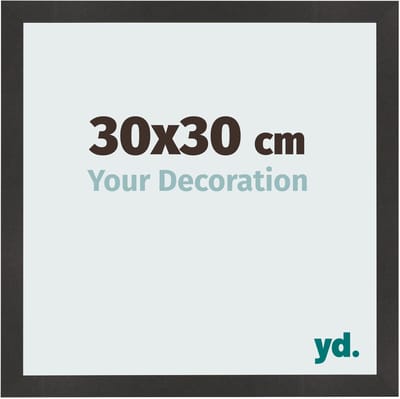 Your Decoration - Fotolijst 30x30 cm - MDF - Zwart Mat - Bologna
