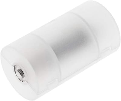 Lazmin112 4 Stuks AA Naar D Batterijconverter, PP-materiaal Beschermhoeshouder met Flexibele Negatieve Plaat, voor Het Organiseren en Beschermen van AA-batterijen