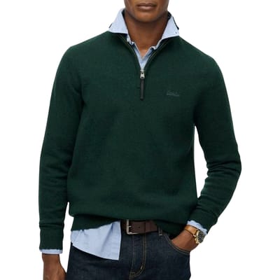 Heren trui van gemengde wol met opstaande kraag Superdry