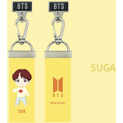 BTS KARAKTER Officiële vingerriem (RM, Jin, SUGA, JiMin, J-hope, V, JungKook) SUGA yellow
