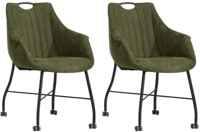 MX Sofa - Eetkamerstoel Metric - Moss (set van 2 stoelen)
