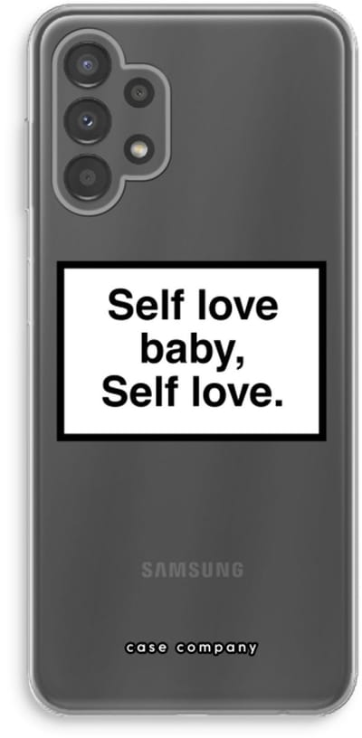 Case Company® - Hoesje geschikt voor Samsung Galaxy A13 4G hoesje - Self love - Soft Cover Telefoonhoesje - Bescherming aan alle Kanten en Schermrand