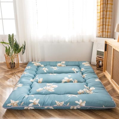 Comfortabele Futon Matras 135 x 190 cm - Opvouwbare Vloermat voor Slaapzaal of Ligstoel