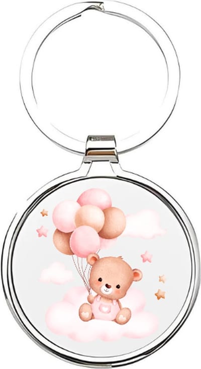 Akyol - Teddybeer Sleutelhanger - beer - Dierenliefhebbers - Grizlybeer - teddybeer. - dieren - dier - cadeau voor dierenliefhebbers - teddy - zoogdier - dierentuin - dierentuindieren - bruine beer - 4 x 7,5 CM