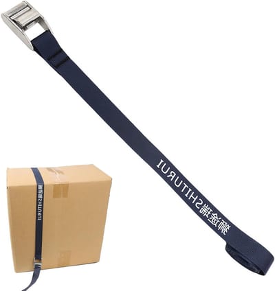 Spanbanden - Transportkabel Bevestigingsband - Bagage Vervoeren - Roestvrijstalen Onderdelen - 1 Meter - Blauw