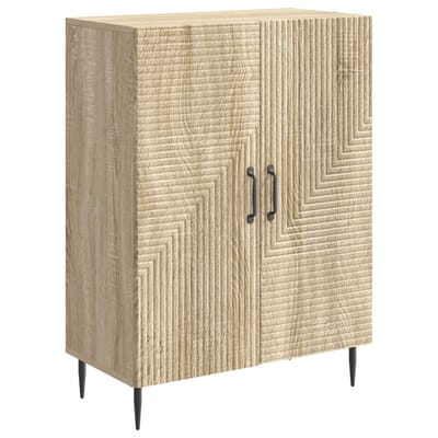 vidaXL - Dressoir - Sonoma - Eiken - 66 - x - 34,5 - x - 89,5 - cm - Bewerkt - hout
