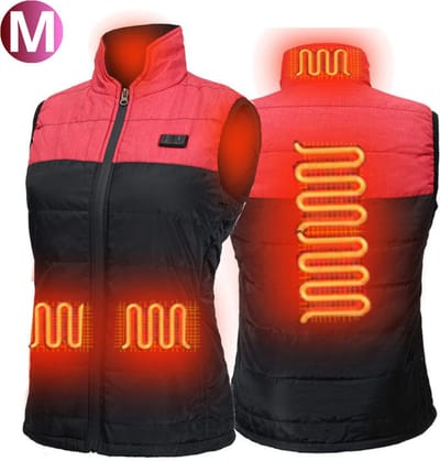 Bovista Verwarmde Bodywarmer - Heated Vest - Elektrische Bodywarmer - Waterdichte Rits - Oplaadbaar - Unisex - Maat M - Roze