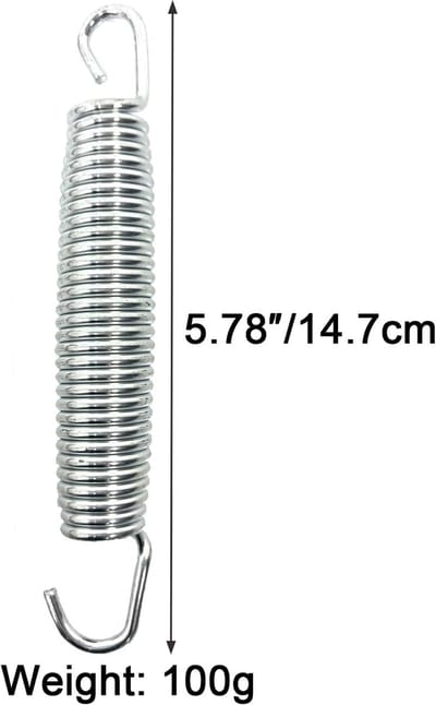 Trampoline veren - Vervangende trampoline veren, gegalvaniseerd staal, roestvast en duurzaam, trampoline accessoires, 147mm/5.8"