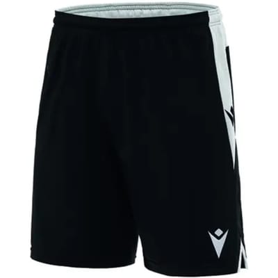 Macron Tempel Short Kinderen - Zwart / Wit | Maat: 9-10 Y