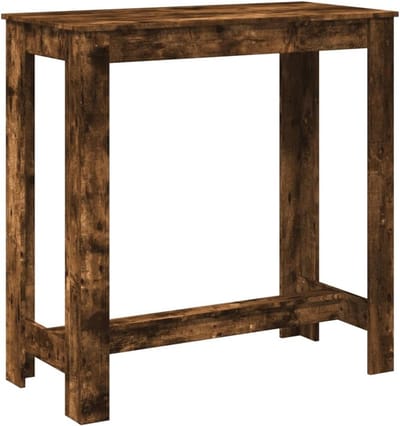 Bartafel Hout - Hoge statafel - Gezellig samenzijn - Onderhoudsvriendelijk oppervlak - 102x50x1035 cm - Gerookt eiken