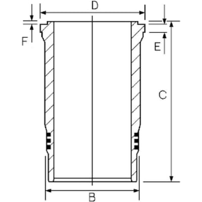 Goetze Engine Voering, cilinderkop GOETZE 14-260070-00
