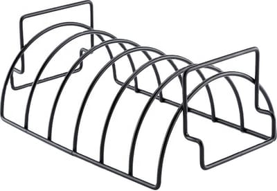 PROKING Sparerib Barbecue Rek – BBQ Accessoires – Inclusief Sparerib Recept – Anti-aanbak lag – 35 x 19.5 x 11.5 CM