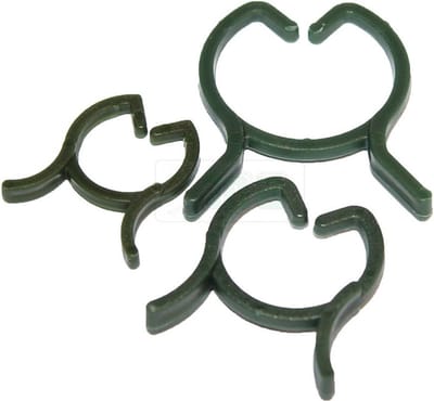 Geli Planten klemmen set - 30x stuks - kunststof - Dia 16 / 20 / 25 mm - binddraad - klemmetjes