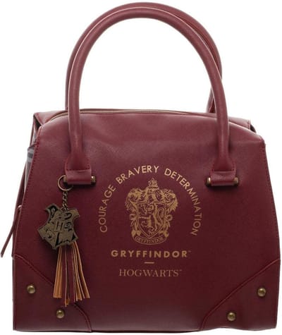 Boutique Trukado - Harry Potter Gryffindor Luxe Handtas met Geruite zijkanten - Officieel gelicenseerd