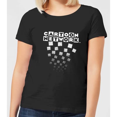 Cartoon Network Logo Fade Women's T-Shirt - Black - 3XL
