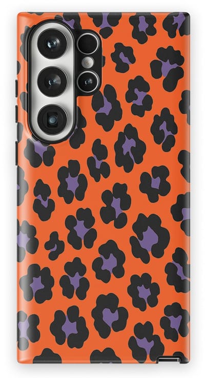 DripCase Luipaard Hoesje Samsung Galaxy S23 Ultra | Backcover met Mag | Hoesje met Dierenprint Samsung Galaxy S23 Ultra Bold Bite