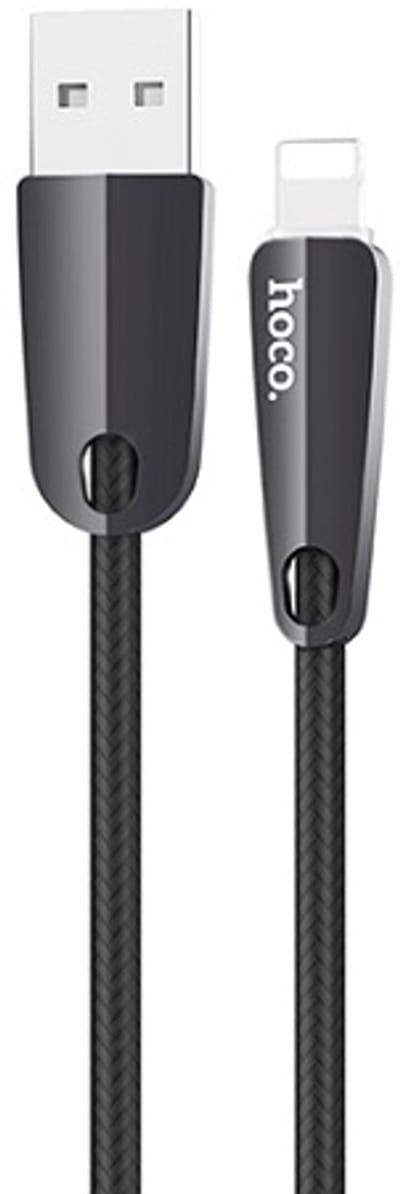 Hoco U35 USB naar Lightning-kabel, 1,2 m, zwart