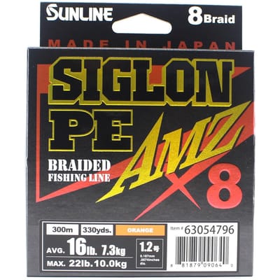 Sunline PE Line X8 Siglon AMZ 300m PE 1.2 16LB Oranje (0640) oranje