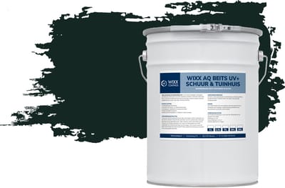 Wixx AQ Schuur en Tuinhuis Beits UV+ - 2.5L - Monumentengroen | N0.15.10