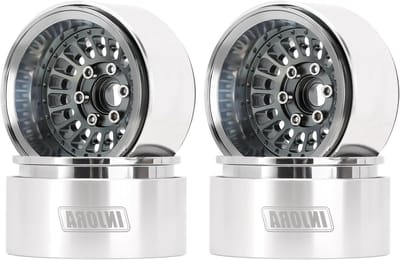 RC Velg Plaatswiel - Aluminium Wiel - RC Crawler - Negatieve Offset -10mm - 52.5mm Diameter - Grijs