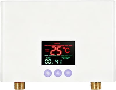 Elektrische Doorstroomboiler - Directe Verwarming - Direct Warm Water - Temperatuur Instelbaar - 5000 W - Zwart