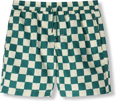 Beachlife Checkerboard Swimshort Zwemkleding Jongens - Groen - Maat 98/104