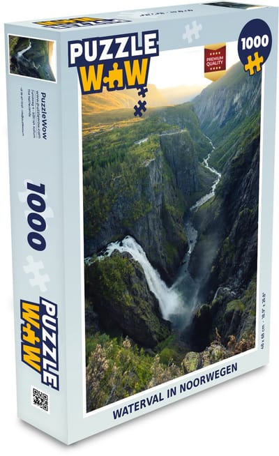 Puzzel Waterval in Noorwegen - Legpuzzel - Puzzel 1000 stukjes volwassenen