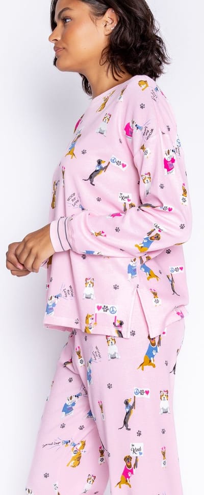 P.J. SALVAGE CO. Woof for Love pyjamatop