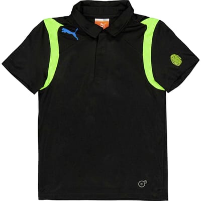 Puma Evospeed-poloshirt met kleurblokken voor kinderen (Zwart)