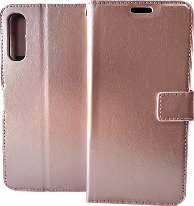 Bookcase Geschikt voor: Samsung Galaxy A7 2018 - Rose Goud - Portemonnee hoesje