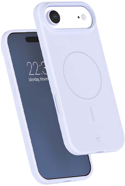 Force Case, Hoesje geschikt voor iPhone Air - Siliconen MagSafe & Anti-Shock, Hemelsblauw