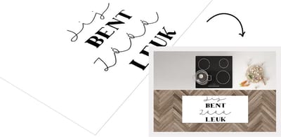 Keukenloper - Loper keuken - Jij bent zo leuk - Quotes - Spreuken - Vriendje - 120x50 cm - Keukenloper vinyl