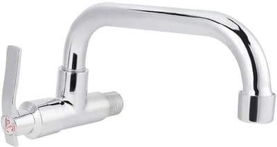 Dailygoods- Wastafelwaterkraan Koudwater - Wandgemonteerd - Draaibaar - 360 Graden Rotatie - Messing/Roestvrij Staal - Eenvoudig te Installeren - Keukenkranen