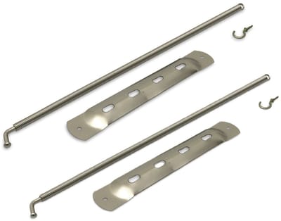 Spiraaltrekveer - 2x - 1 x 32 cm - staal - deursluiter / deursluiters