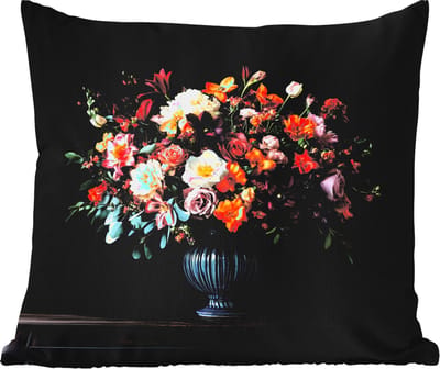 Tuinkussen - Groot - Bloemen - Vaas - Boeket - 40x40 cm - Weerbestendig