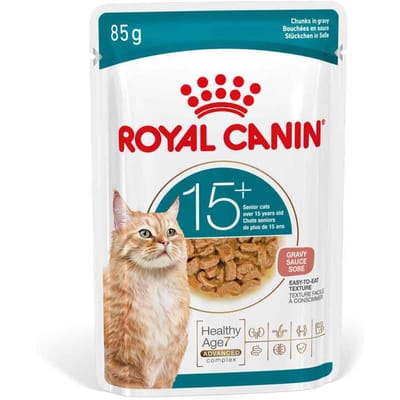 Royal Canin Ageing 15+ in Gravy - Kattenvoer - 12x85g - Natvoer voor oudere kat