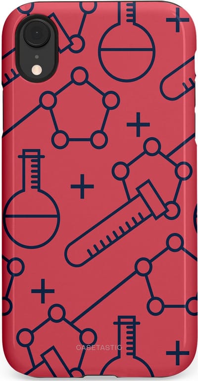 Casetastic hoesje geschikt voor Apple iPhone XR - Dubbellaagse bescherming - Rode Laboratorium - Fashion Case - Koraal
