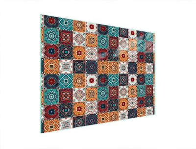 TMK ArtDeko - Snijplank - 40x30cm - Mozaïek Motief - Gehard Glas