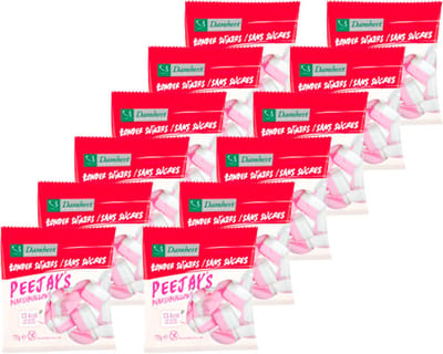 Damhert | Zonder Suikers | Peejays Marshmallows | 12 Stuks | 12 x 75 g
