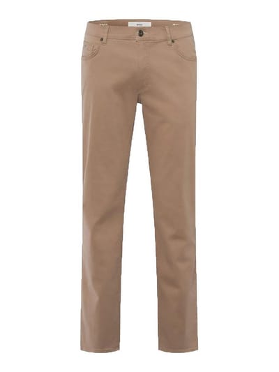 Broek Straight Fit Van Brax geel