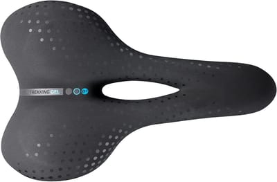 Comfortabel Fietszadel met Gelvulling en Open Zit voor Trekking en Stadsfietsen
