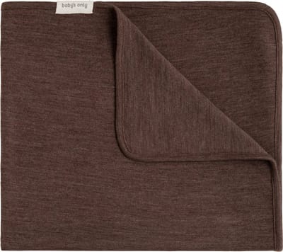 Baby's Only Newborn deken Merino Fine Meadow - Babydeken gemaakt van 100% merinowol - Geschikt voor alle 4 de seizoenen - Taupe - 65x75 cm