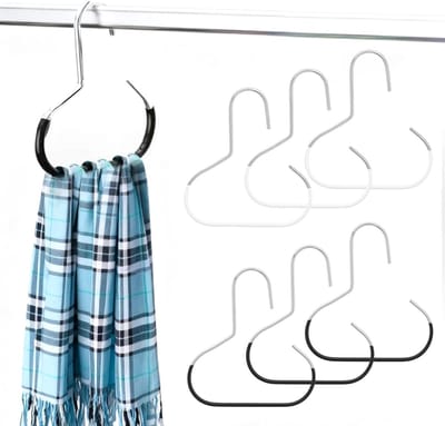 Hoedenorganizer Set van 6 - Duurzame Antislip Metalen Hoedenhouder voor Kledingkast, Perfect voor Honkbalpetten, Sjaals en Accessoires zoals Riemen en Haltertopjes