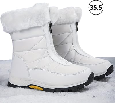 Nivard Snowboots Voor Dames - Sneeuwschoenen- Wintersport Sneeuwboots - Ski Gadgets - Maat 35.5 - Wit