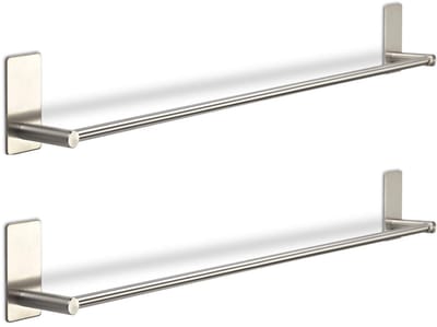 2 stuks SOTECH hakenlijst Talida RVS, lengte: 735 mm, zelfklevend incl. 3 S-haken voor keuken en badkamer