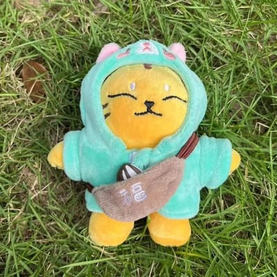 Kpop Idool Hoshi Pluche Sleutelhanger Pop Gevulde Tijger ( met Crossbody Tas+ Hoodie )TAMTAM turquoise