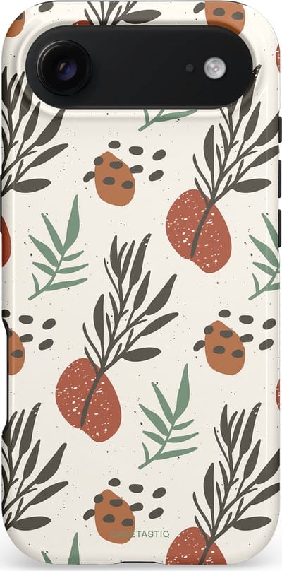 Casetastic hoesje geschikt voor Apple iPhone Air - MagSafe - Dubbellaagse bescherming - Zongetint - Fashion Case - Wit Lichtgrijs Taupe Terracotta