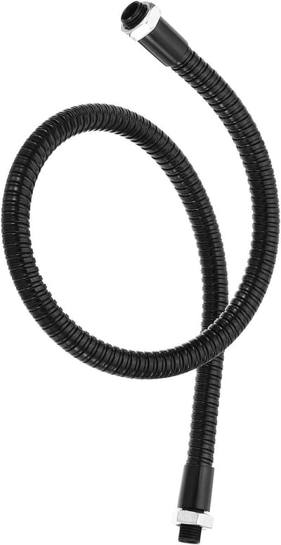 Flexibele 19.7" Gooseneck Slang voor Lampen en DIY Projecten - Buigzame Metalen Arm en Zachte Tube Uitbreiding in Zwart